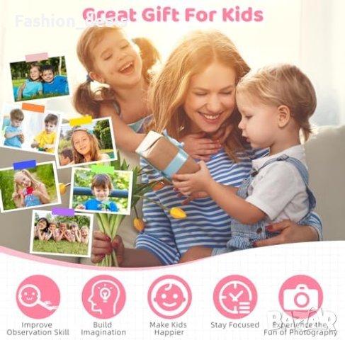 Нова Детска HD Камера 1080P с 32GB SD Момичета Момчета 3-12г Фотоапарат деца, снимка 7 - Фотоапарати - 42713002