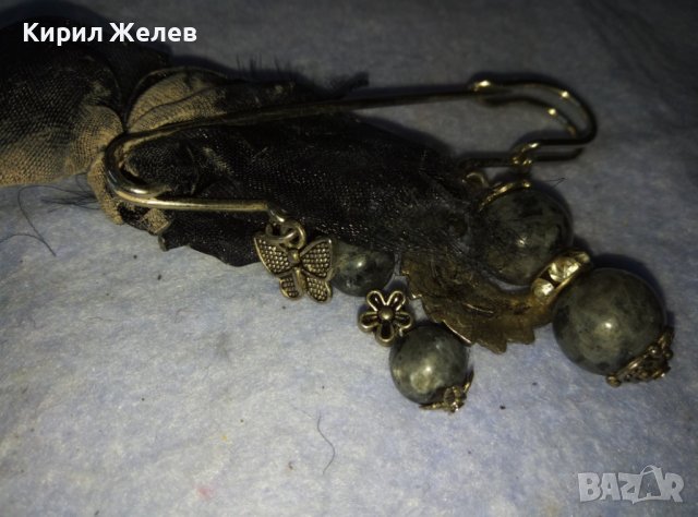 ЕФЕКТНА НЕО ГОТИК ВИНТИДЖ ФИБУЛА АРТ ИГЛА БРОШКА 38880, снимка 9 - Други - 42117568
