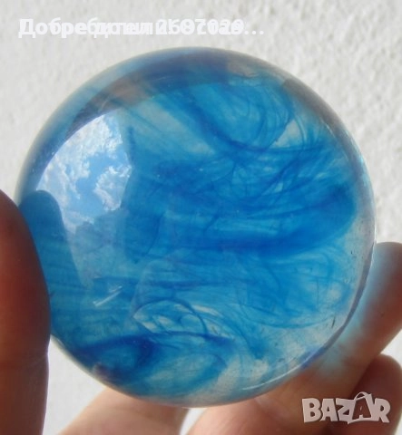 Сини: вази, 2 броя кобалт сини чинийки с форма на мида и топче, снимка 7 - Други - 40203751