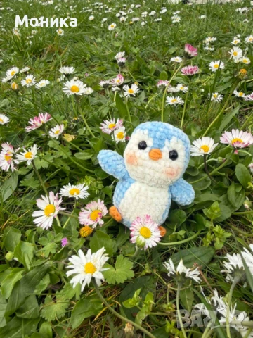 Ръчно плетено пингвинче