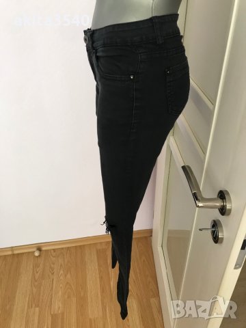 Черни панталони със скъсани колене, снимка 7 - Панталони - 37460246