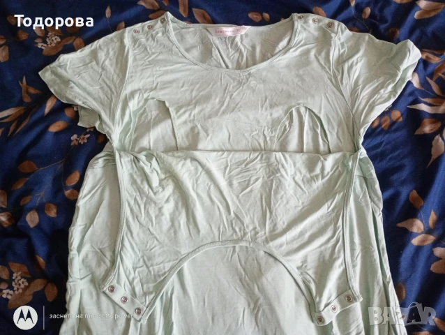 Пижама за кърмене от 2части , снимка 3 - Дрехи за бременни - 50524832