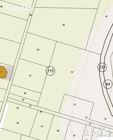 Парцел в регулация в град Сандански квартал Спартак местност Ушите 1200кв