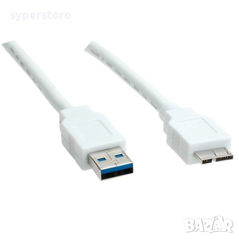 Кабел USB3.0 A-Micro A, M/M, 0.8m SS301090