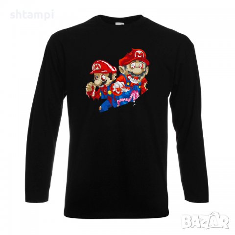 Мъжка тениска Mario Zombie 2 Игра,Изненада,Подарък,Празник,Повод, снимка 2 - Тениски - 37237436