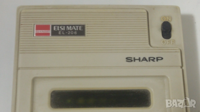 Калкулатор Sharp Elsimate EL-206 с дефектен екран, но с кутия и упътване, снимка 8 - Антикварни и старинни предмети - 51802557