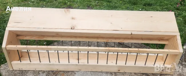 Дървена хранилка за гълъби, снимка 3 - Гълъби - 49662267