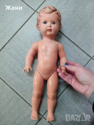 Стара кукла Shildkrot, немска от 50-те години , снимка 2 - Кукли - 48830971