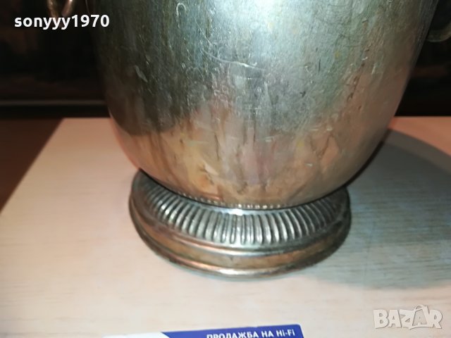 шампаниера с лъвове 24х22см-внос франция, снимка 10 - Колекции - 29477034