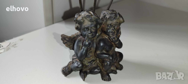 Декоративна фигурка на ангелчета, снимка 3 - Антикварни и старинни предмети - 44632233