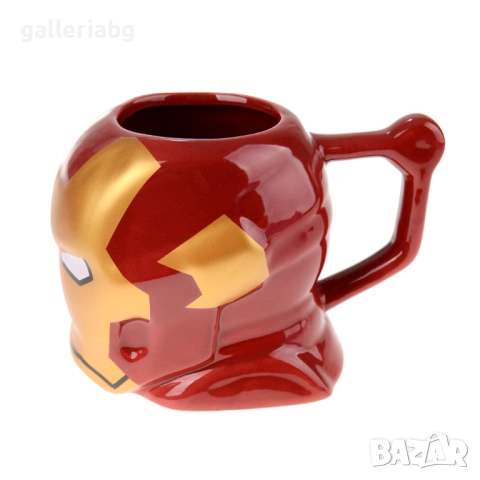 Керамична 3D чаша Iron Man – Marvel Avengers, 200 мл, снимка 4 - Чаши - 52681482