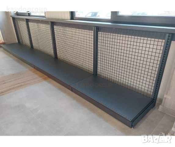 Налични Метални Стелажи С Телен / Мрежа / Решетка / Скара Гръб, снимка 6 - Стелажи и щандове - 52036960