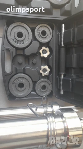 дъмбел комплект чугун нов