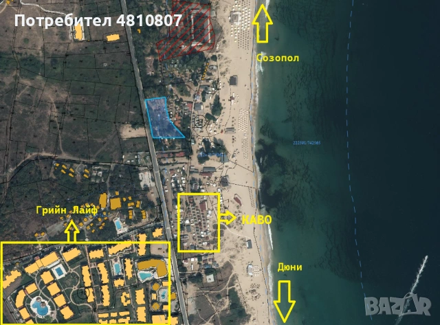 Екслузивен имот на първа линия, снимка 2 - Парцели - 54344250