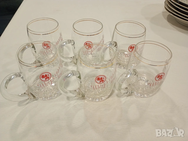 Малки халби от соца на шуменско пиво 0,250 мл- 6 броя 