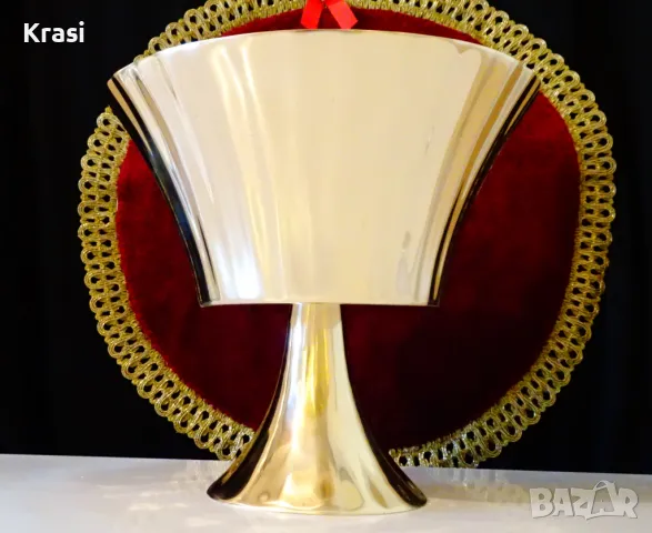 Бронзова фруктиера 1 кг. на столче , снимка 2 - Антикварни и старинни предмети - 47417703