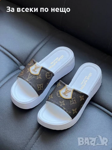 Louis Vuitton Дамски Чехли Луис Витон Код E447, снимка 2 - Чехли - 50503223