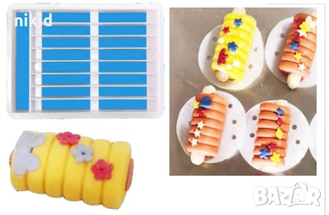 Решетка на редове ленти черти пластмасов резец форма декор