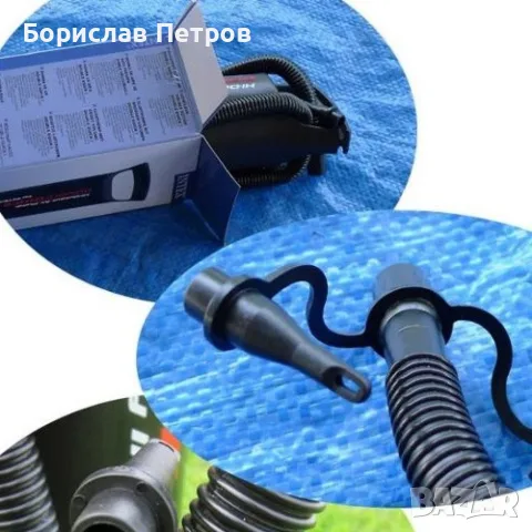 Ръчна помпа за надуване INTEX 68612 с вентилационен маркуч и 3 броя накрайници, снимка 4 - Надуваеми легла - 55754868