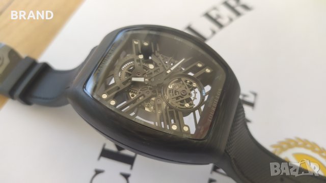 Уникален часовник Franck Muller Vanguard Carbon механичен клас 6А+, снимка 3 - Мъжки - 30281718