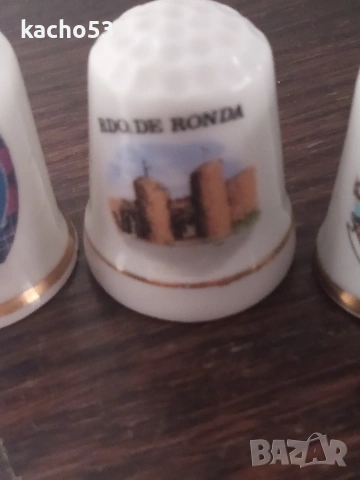 Порцеланови напръстници - 5 броя., снимка 3 - Антикварни и старинни предмети - 53294400