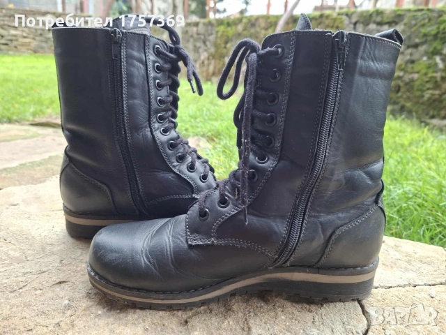 Дамски боти от естествена кожа - REAL Габрово, снимка 2 - Дамски боти - 52506170