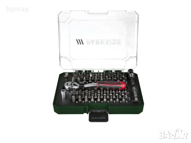 PARKSIDE комплект тресчотка 1/4"с битове-общо 81 части, снимка 3 - Други инструменти - 54256490