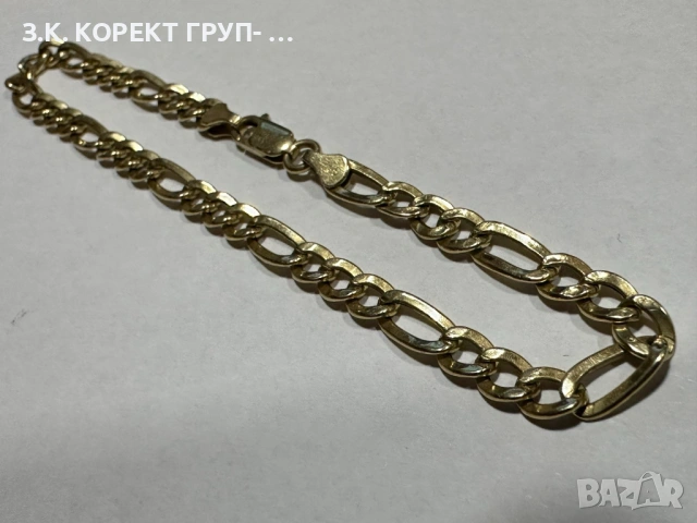 Златна гривна 14к, 4,77гр, снимка 5 - Гривни - 53343212