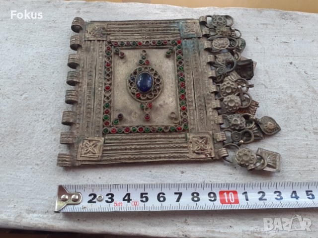 Голям възрожденски османски накит муска трепка сачан, снимка 5 - Антикварни и старинни предмети - 38398893