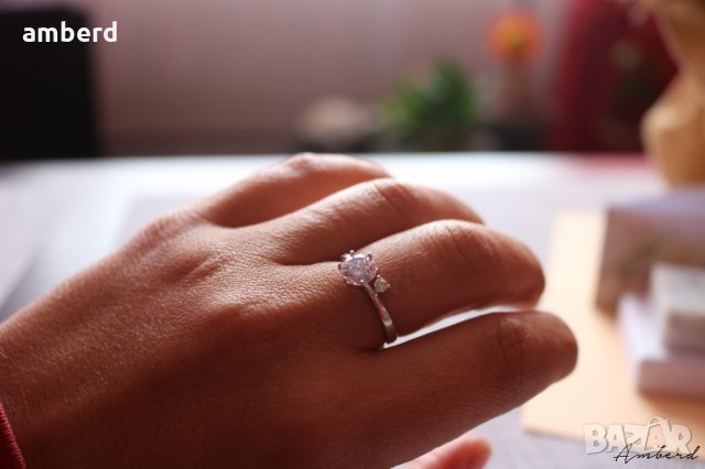 Нежен и елегантен сребърен пръстен - модел R078, снимка 8 - Пръстени - 28952042