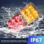 Комплект 2 задни LED светлини за ремарке, 12 V, 24 диода, снимка 6