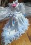 Намалена Цена!!! Ледено синя рокличка с два вида пера, снимка 1 - Детски рокли и поли - 42641199