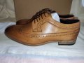 Елегантни мъжки обувки от естествена кожа TOPMAN №43, снимка 1 - Официални обувки - 37760190