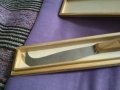Нож нов за френско сирене марков Fromages de France couteau inox J.B. кутия 245х130мм, снимка 5