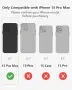 Прозрачен калъф SCORPIFY за iPhone 15 Pro Max със златист леопардов принт, снимка 3