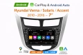 7″ Мултимедия за Hyundai Verna / Solaris / Accent (2010–2016) – Android, CarPlay, снимка 1