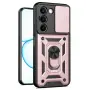 За Realme C100 5G / C83 5G Удароустойчив TPU PC Калъф с Въртяща Стойка, Плъзгащо Капаче за Камерата , снимка 3