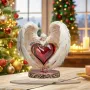 2D Бохемски Стил Акрилен Настолен Декор с подставка- Ангел със сърце, снимка 6