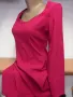 Рокля по тялото в цвят малина, снимка 2