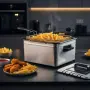 Фритюрник Cheffinger CF-EDP5.0 – 5L, 2000W, неръждаема стомана, 3 кошници, регулируема температура, снимка 4