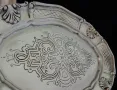 Овално плато,фруктиера от калай Art Nouveau. , снимка 4