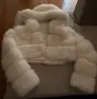 Бяло пухено яке fur coat , снимка 4