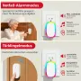 Безжичен звънец CallToU с LED цветни светлини цветен, със самозахранване, работи без батерии, снимка 4