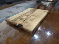 Ръчно изработена дъска от орех и смола, снимка 3