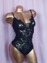 Body XS/S Черно дантелено боди с отворено дъно , снимка 3