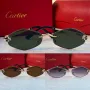 Cartier 2024 дамски слънчеви очила ромб 3 цвята, снимка 1
