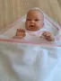 Луксозна бебешка бархетна двупластова пелена с дантела , снимка 1
