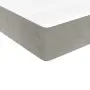 vidaXL Матрак за легло с покет пружини средна твърдост светлосив 100x200x20 см кадифе, снимка 5