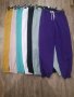 Спортен панталон във бял и лилав цвят, снимка 1 - Панталони - 29158147