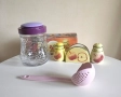 Керамичен комплект солници и салфетник, буркан и лъжица за спагети., снимка 1